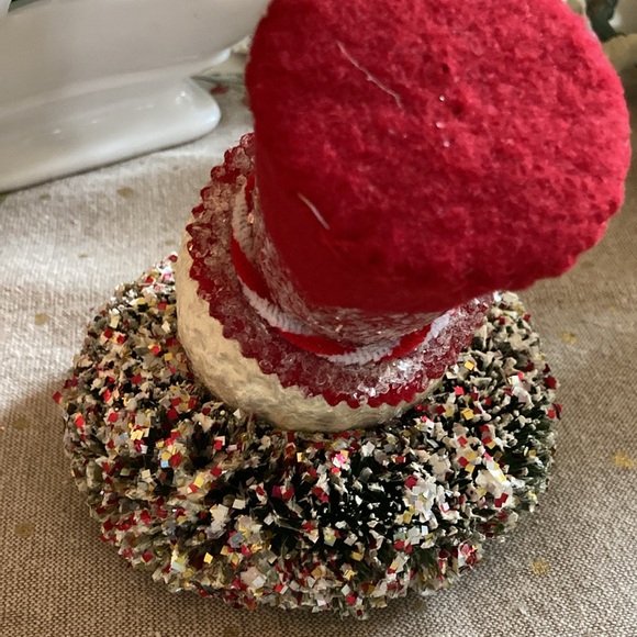 Adoration snowman head with wreath collar and top hat 🎩, very vintage style⛄️⛄️ - Picture 3 of 6